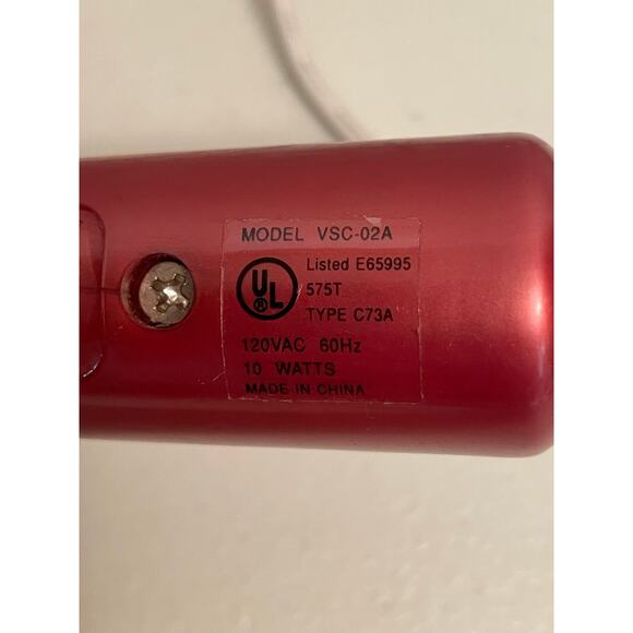 Vidal Sassoon 1/2 curling iron‎ plug red VSC 02A tight curls bangs vintage 90s - Picture 3 of 6